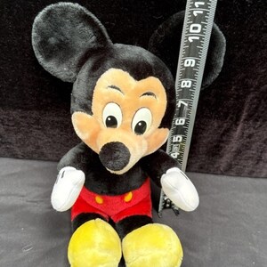 Peluche vintage Mickey Mouse en peluche poupée Walt Disney World Disneyland image 3