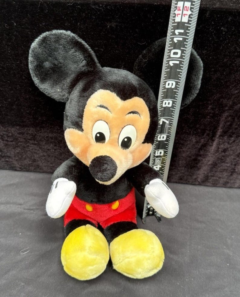 Peluche vintage Mickey Mouse en peluche poupée Walt Disney World Disneyland image 3