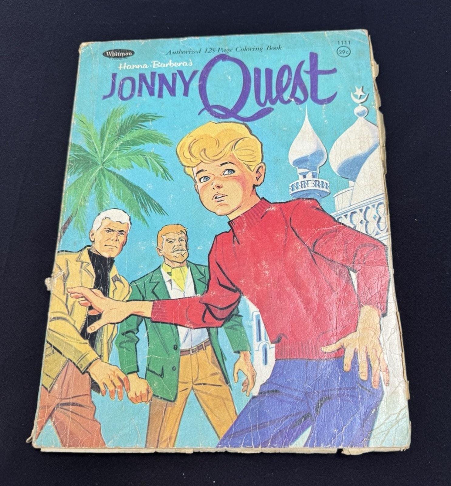 Vintage Whitman 1965 Hanna-barbera Jonny Quest Coloring Book 14