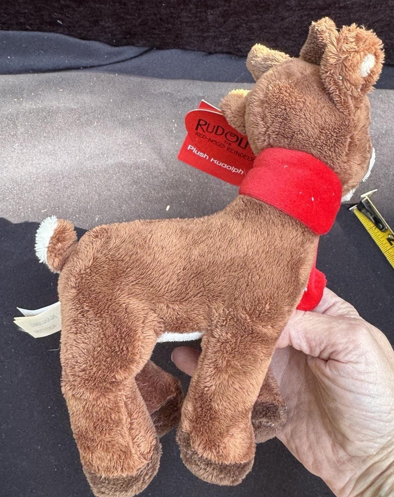 トナカイ ぬいぐるみ 赤いスカーフ 赤鼻のトナカイ ルドルフ 7インチ 赤いスカーフのルドルフ ぬいぐるみ