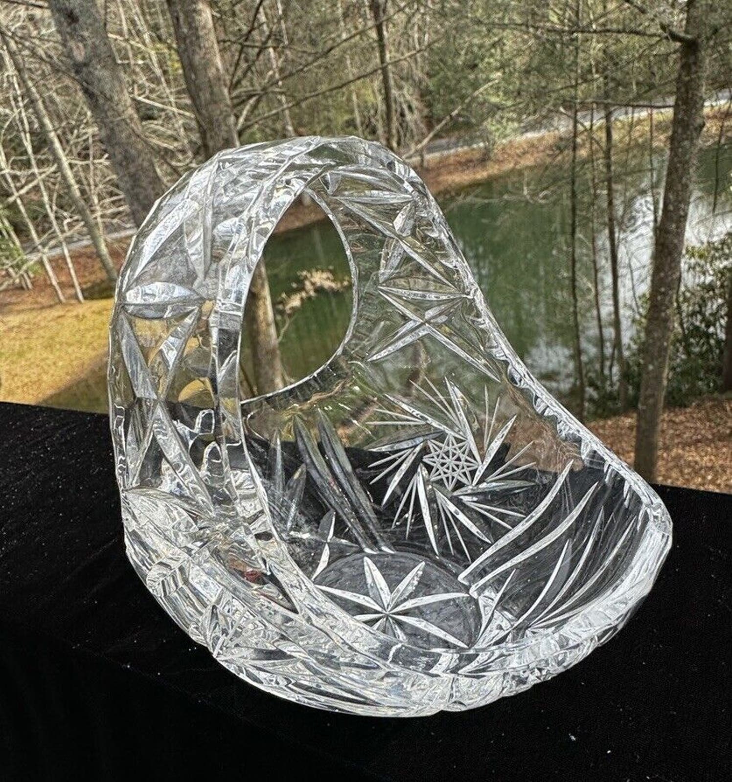 Czech crystal basket - Etsy 日本
