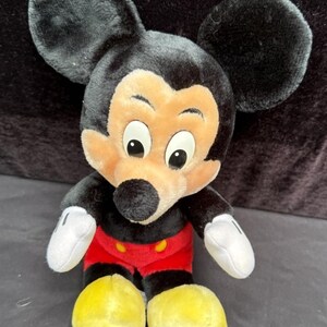 Peluche vintage Mickey Mouse en peluche poupée Walt Disney World Disneyland image 5