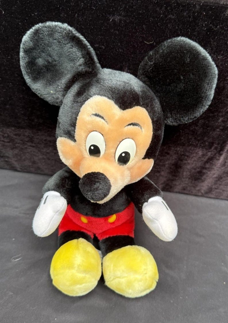 Peluche vintage Mickey Mouse en peluche poupée Walt Disney World Disneyland image 5