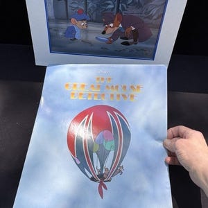 1999 Disney Store Exclusive The Great Mouse Detective Matted Lithograph 11x14