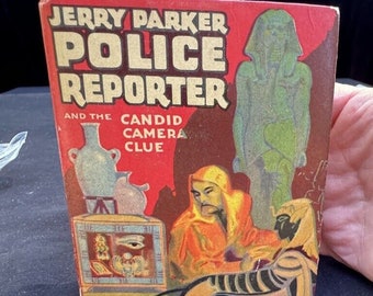 Jerry Parker Police Reporter & the Candid Camera Clue 1941 Big Little Book Nice!