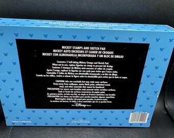 Vtg 1990's Disney Store Mickey Mouse and Friends Rubber Stamp Set
