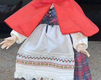Vintage 14” Dianna Effner Little Red Riding Hood Doll Fairy Tale So Cute! DO4