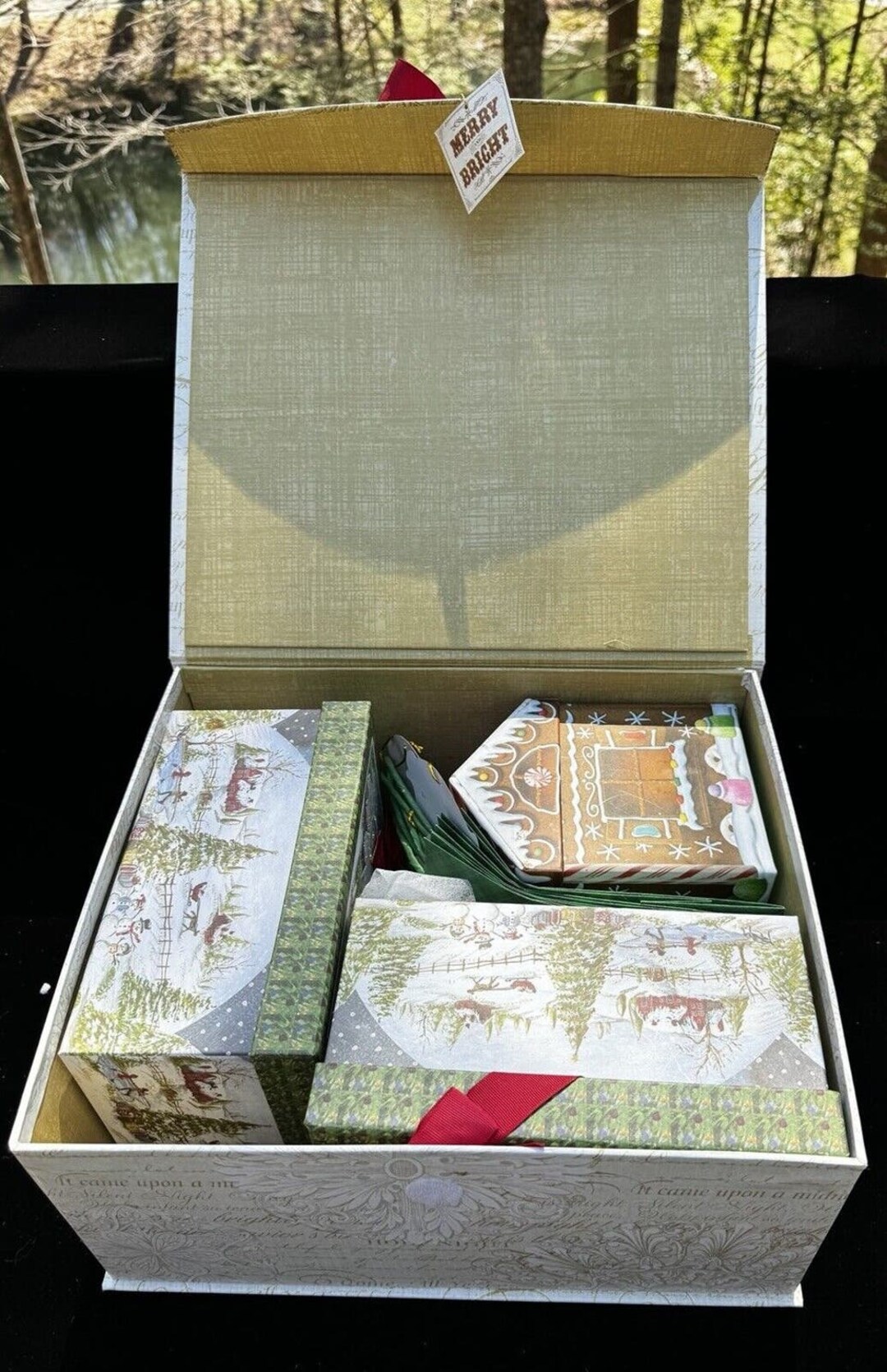 Hallmark Christmas Large Lot of Gift Nesting Boxes Bags Unused - Etsy