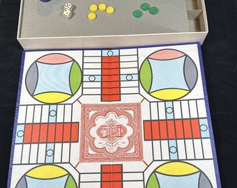 Pezzi Di Ricambio Per Gioco Parcheesi In Legno – Selchow & Righter Vintage – Pedine E Bicchieri USA