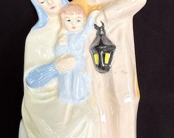 Vintage 1960s Art Painted Religious Jesus Mary Joseph Holy Family St Joseph’s