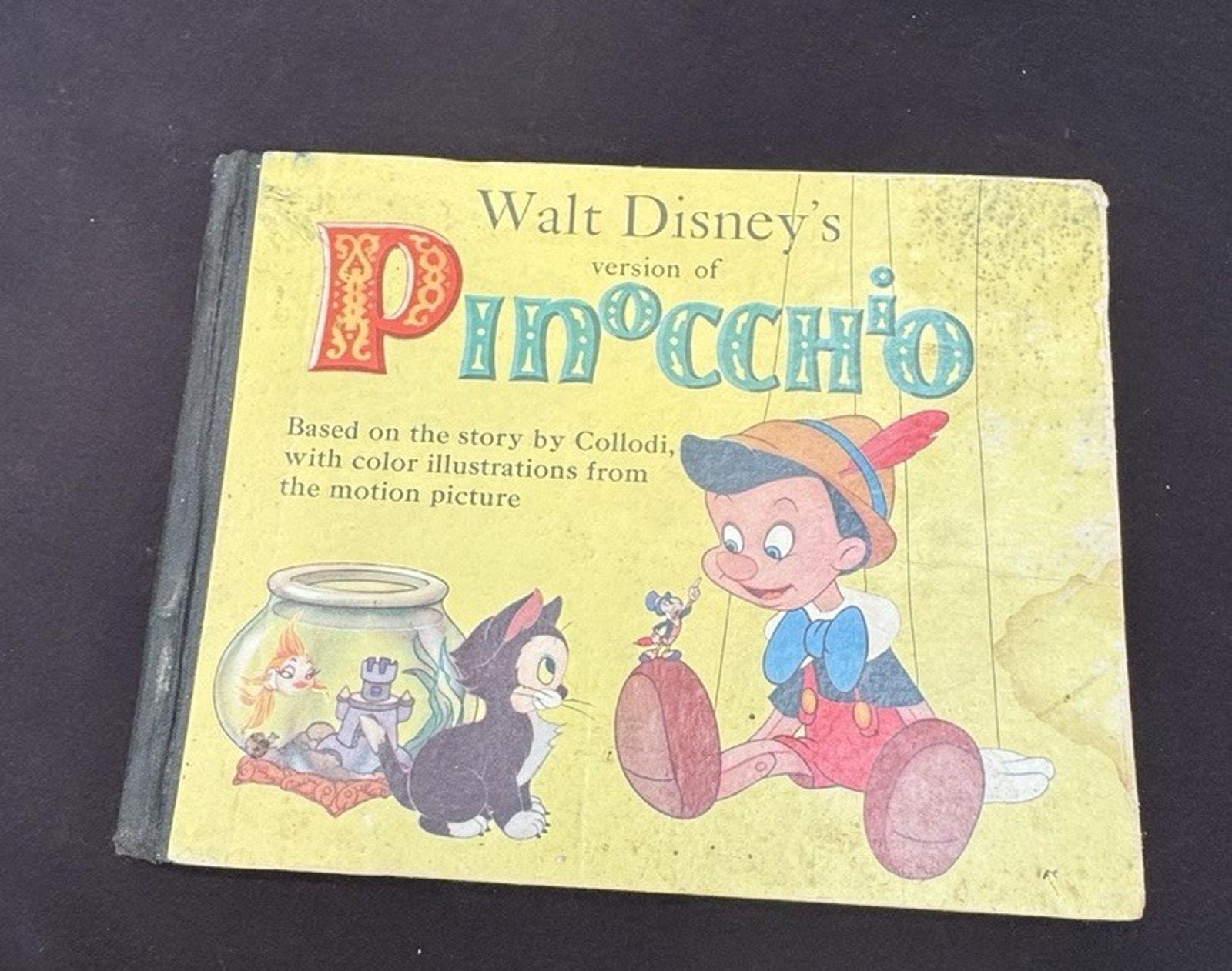 1939年ヴィンテージ本 ピノキオ ウォルト・ディズニー版 グロセット
