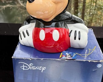 ディズニー ミッキー＆ミニーマウス セラミッククッキージャー - Etsy 日本