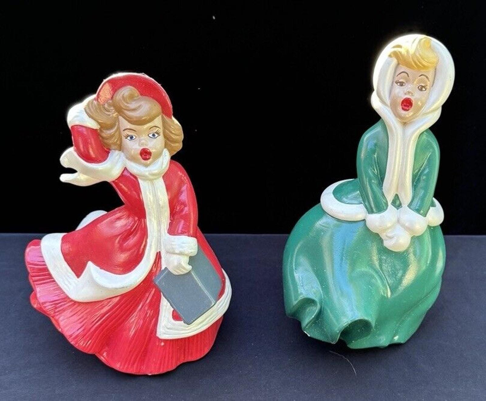 Figurine Ours Céramique Atlantic Mold 1971 - Pièce Vintage Peinte à La Main, 9 Pouces