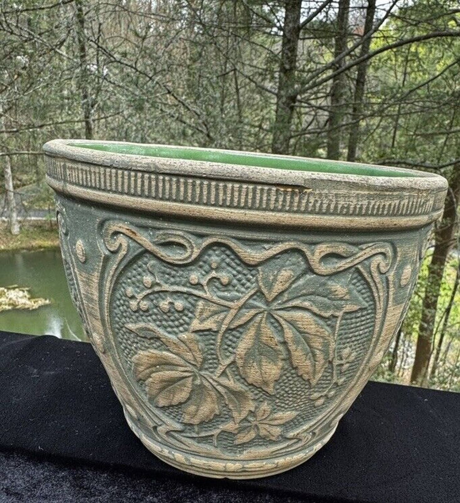 Original Red Wing Union Brush Ware Pottery Jardiniere Shape 123