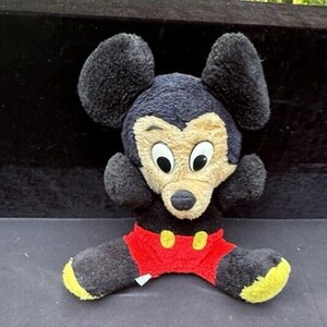 Vintage 1950’s Walt Disney Productions Mickey Mouse Plush Stuffed RARE image 9