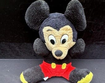 ミッキーマウス　ビッグぬいぐるみ　ヴィンテージ　レア ヴィンテージ 1950 年代 ウォルト ディズニー プロダクション ミッキー