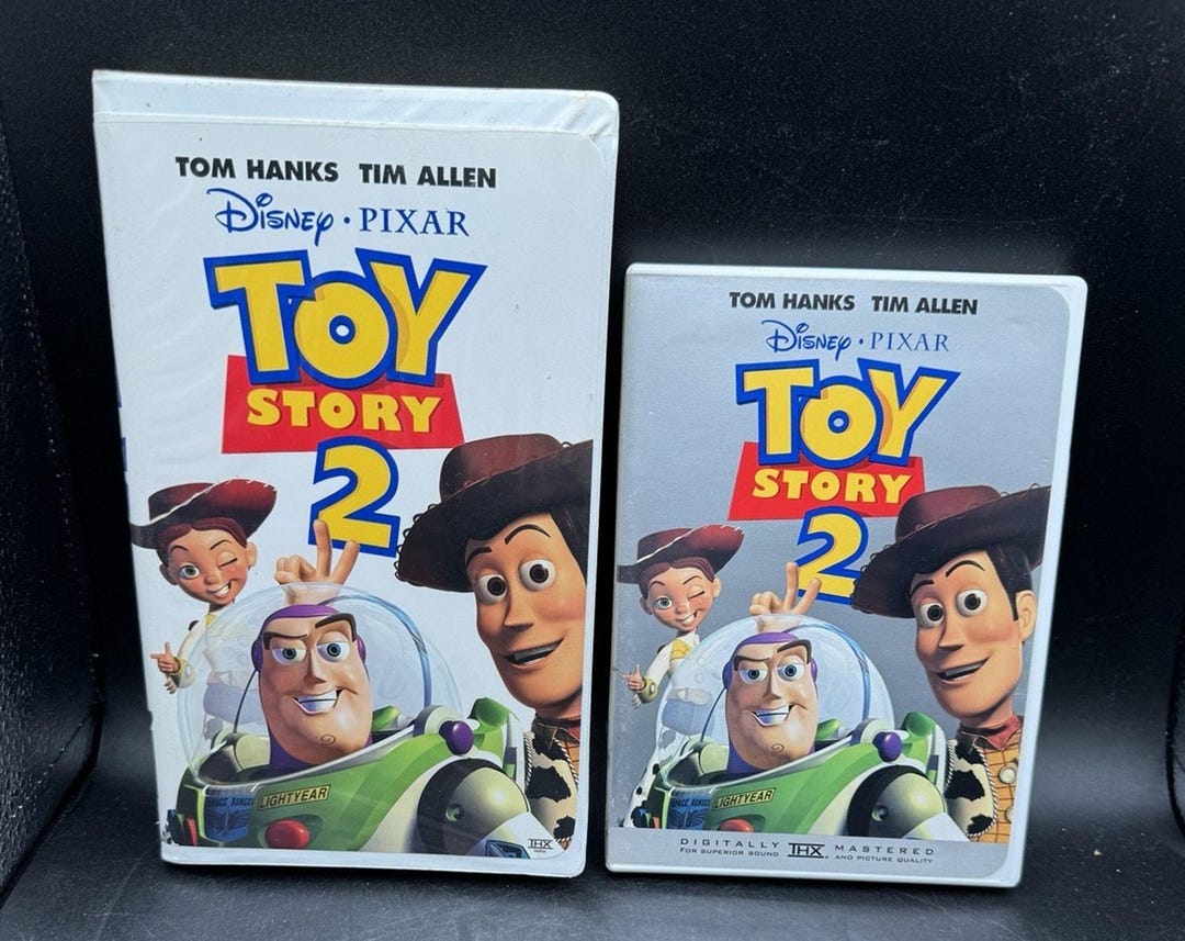 Toy Story 2 VHS Tape & DVD Set Disney Pixar Movie Used Great Condition ...