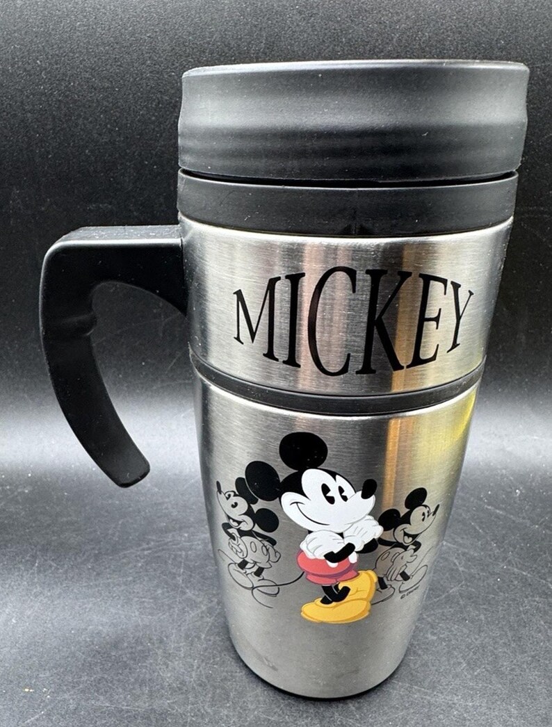 Vintage 1990’s Disney Store Park Mickey Mouse Tumbler Insulated Cup New! -DS3 image 4