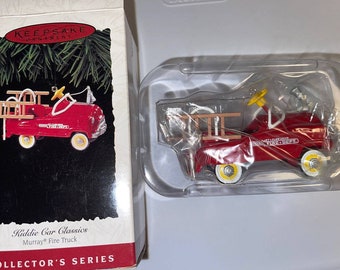 Brand NEW! Hallmark Ornament Kiddie Car Classics Murray Fire Truck #2 1995 SS