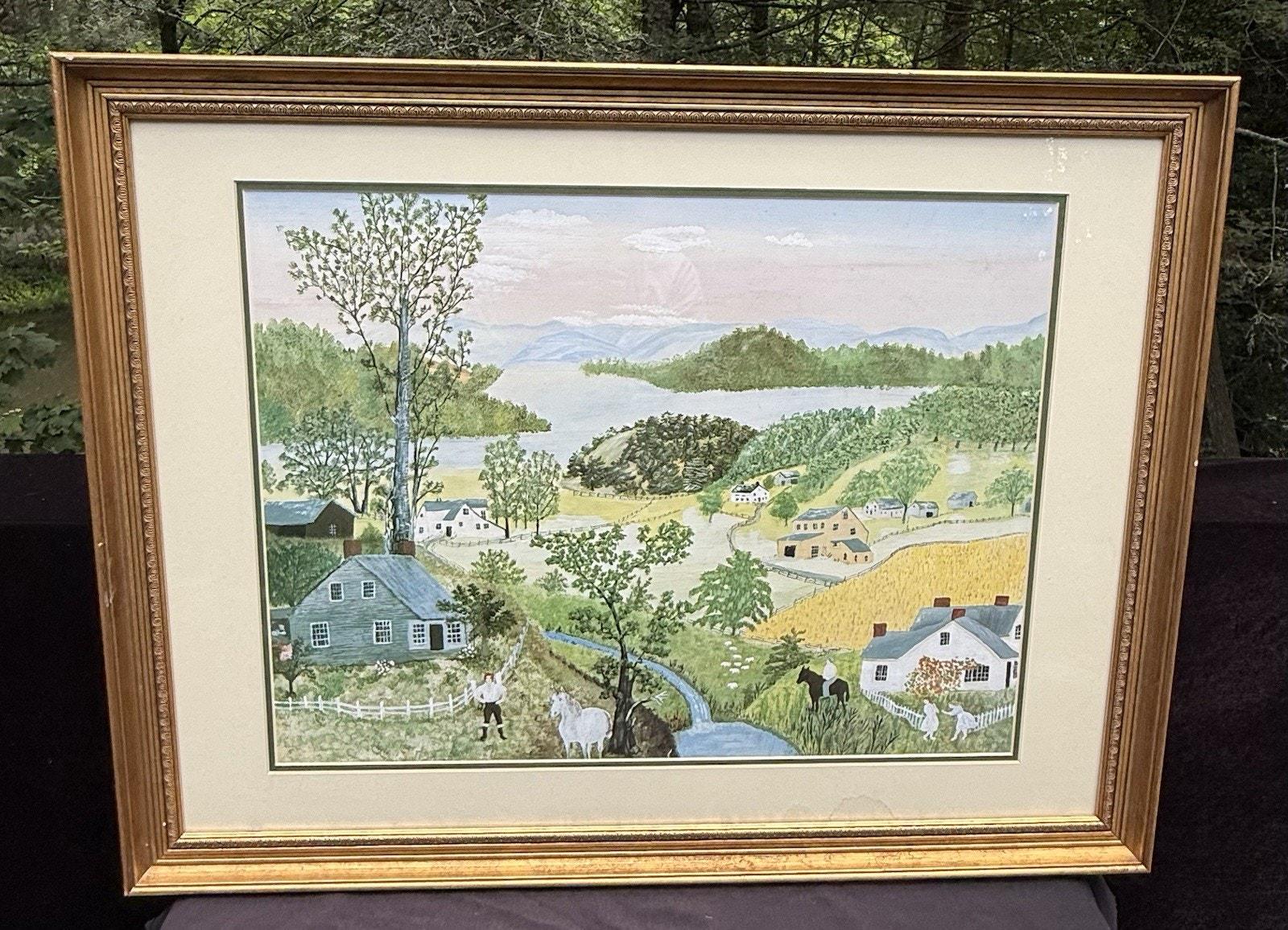 Grandma moses painting original - Etsy 日本