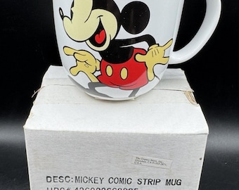 Disney Store Mickey Mouse Embossed 3D Coffee Mug Mickey SWELL Brand New! NIB!
