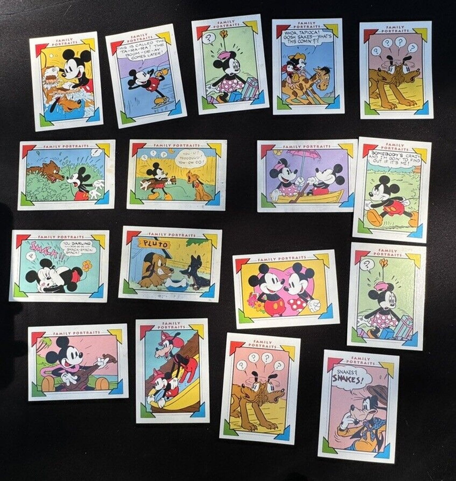 1991 Impel Disney Collector Cards - Family Portraits Fab 5 -2