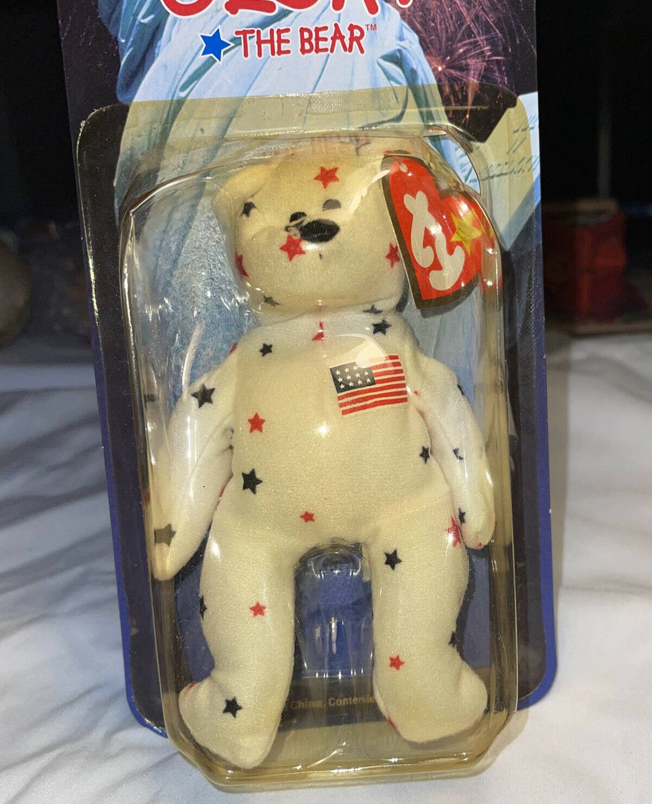 RARE Ty Beanie Babies MISPRINT Glory the Bear Mcdonalds UNOPENED