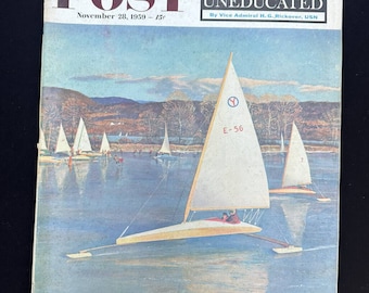 The Saturday Evening Post 28 novembre 1959 Armoires roses Colgate Cheerios