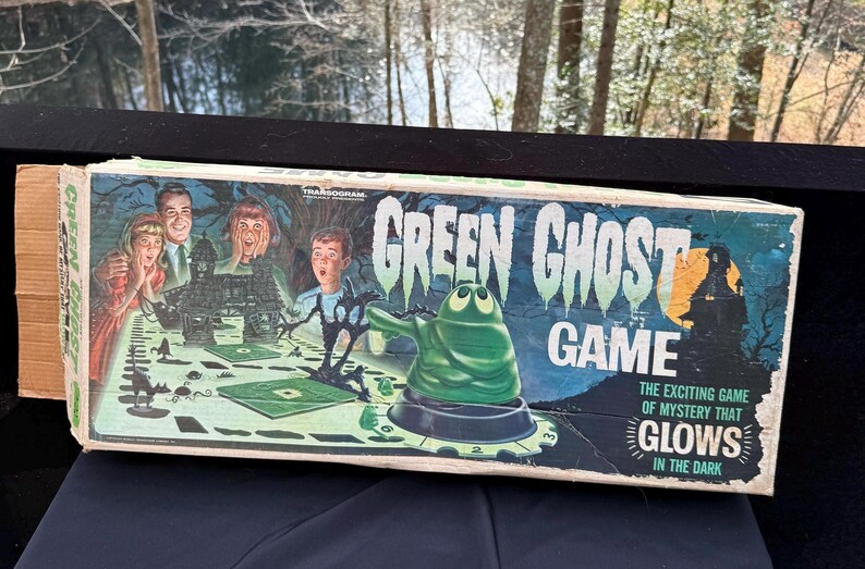 Vintage 1968 Transogram Green Ghost Spooky Glow in the Dark Game in ...