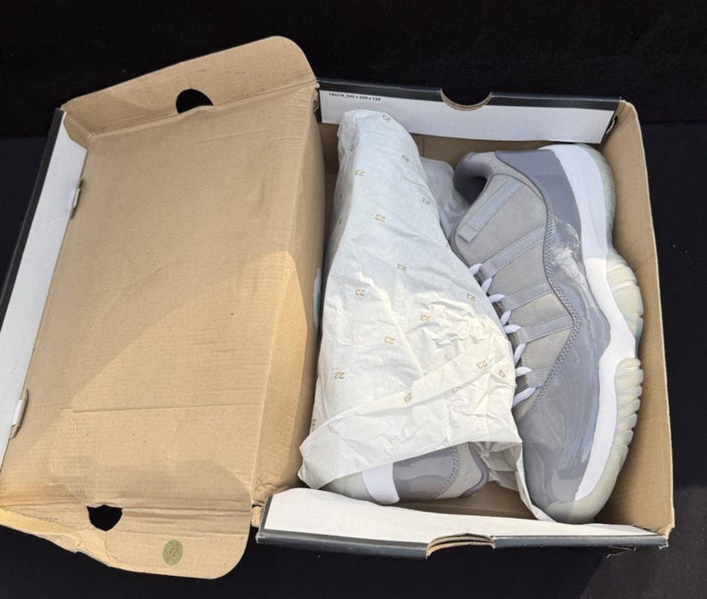 Nike Air Jordan 11 XI Low Cool Grey 528895-003 DS Rare Brand New OG Size 13 image 7