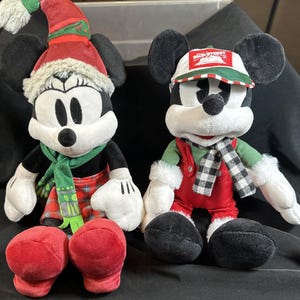 Disney Parks Minnie Maus & Micky Nordische Winter Weihnachten Plüsch Set 5P Bild 1