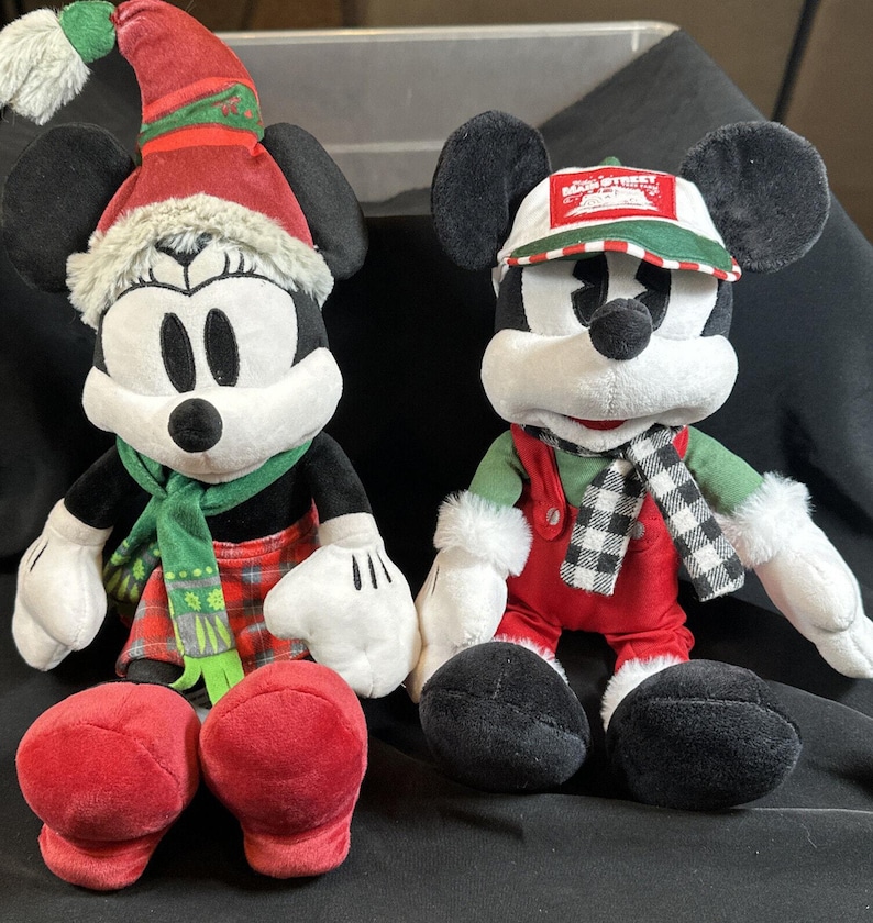 Disney Parks Minnie Maus & Micky Nordische Winter Weihnachten Plüsch Set 5P Bild 1