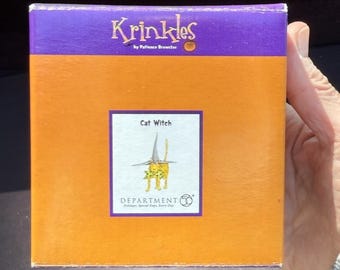 Dept 56 Krinkles Patience Brewster Cat Witch Halloween Ornament NIB Sealed! -43D