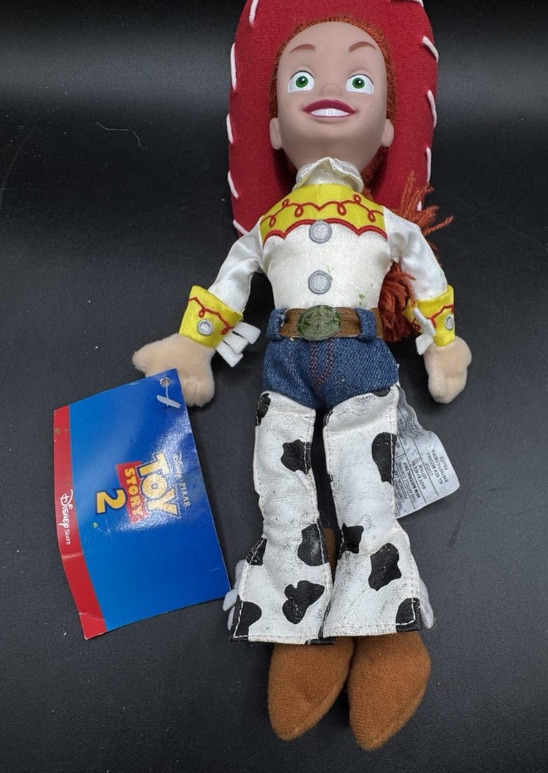 Brand New Vtg JESSIE from Toy Story 2 Disney Store Bean Bag Plush 11” image 7