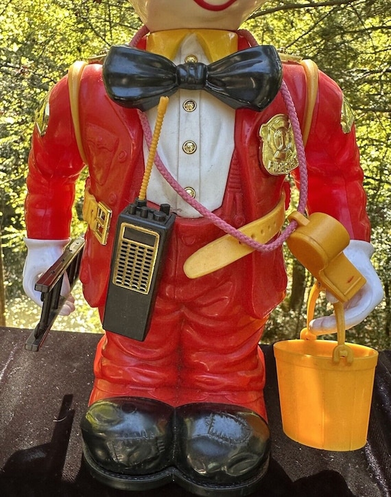 VTG 1989 Bump'n Benny Fireman Clown by New Bright Industrial VTG 1989 Bump'n Benny Fireman Clown by New Bright Industrial