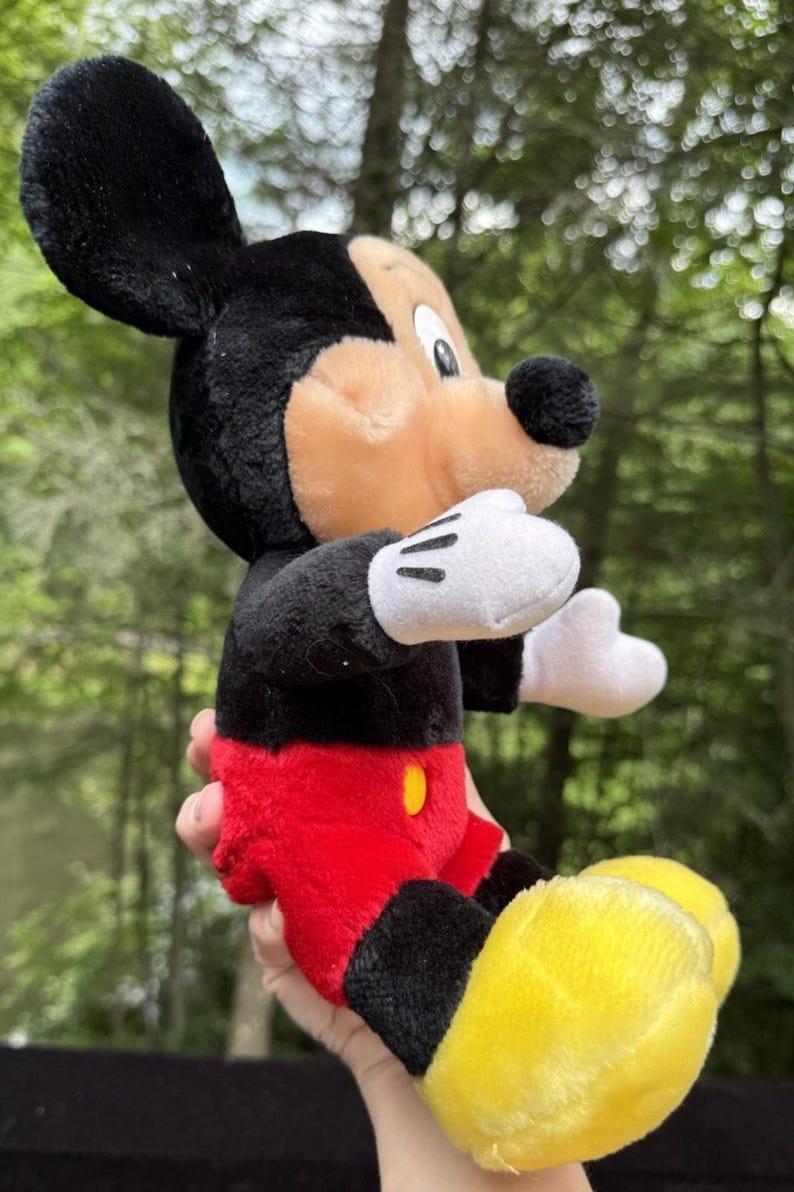 Peluche vintage Mickey Mouse en peluche poupée Walt Disney World Disneyland image 11