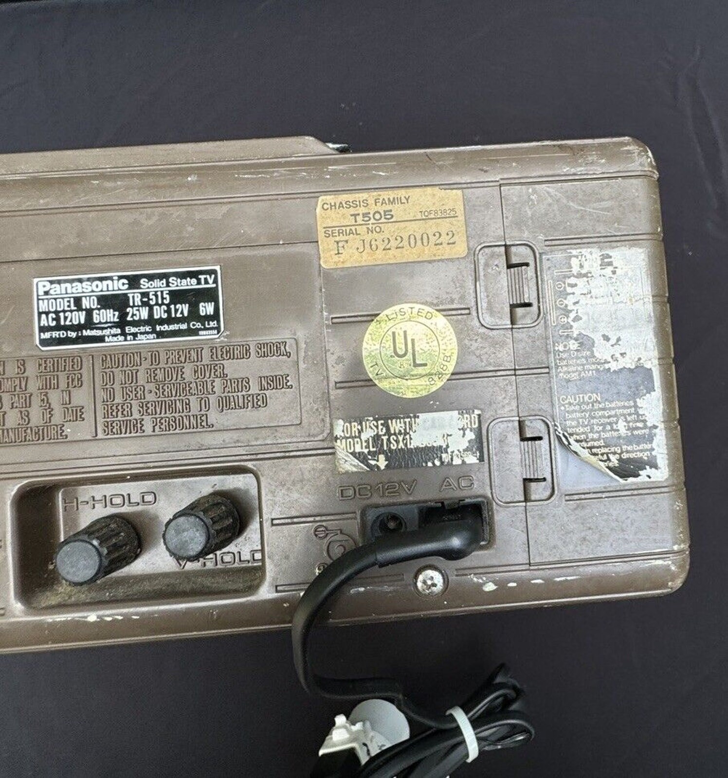 Vintage 1976 Panasonic Solid State TR-515 Army Green Portable