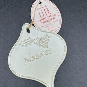 Neue 1982 Hallmark QHT534-1 Lite Weihnachtsschmuck Baumschmuck KEINE ELFEN Rare 6D