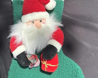 入手困難◆クリスマス サンタ ストッキング ダッフィー◆2003年 新品 WDW ヴィンテージ 1994 サンタ 3D クリスマスストッキング