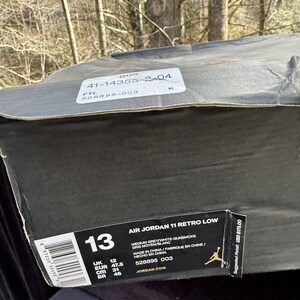 Nike Air Jordan 11 XI Low Cool Grey 528895-003 DS Rare Brand New OG Size 13 image 3