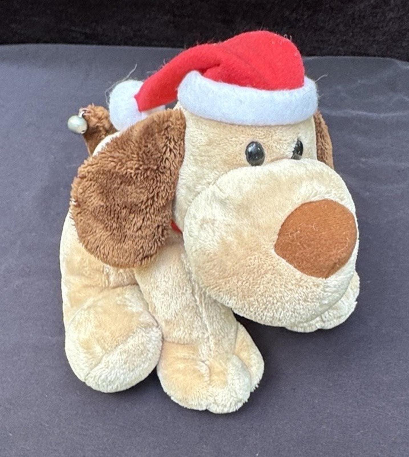 Vintage Hallmark Animated Musical Dog Jingle Tail Plush Christmas