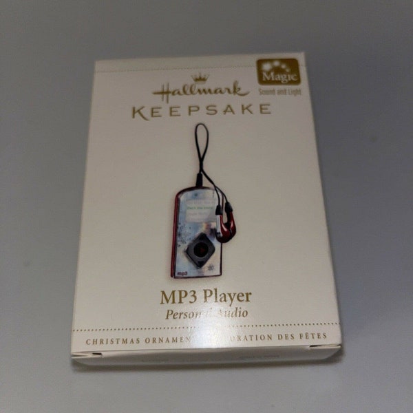 Brand NEW! 2006 Personal Audio MP3 Player Sound and Light Hallmark Ornament 3H