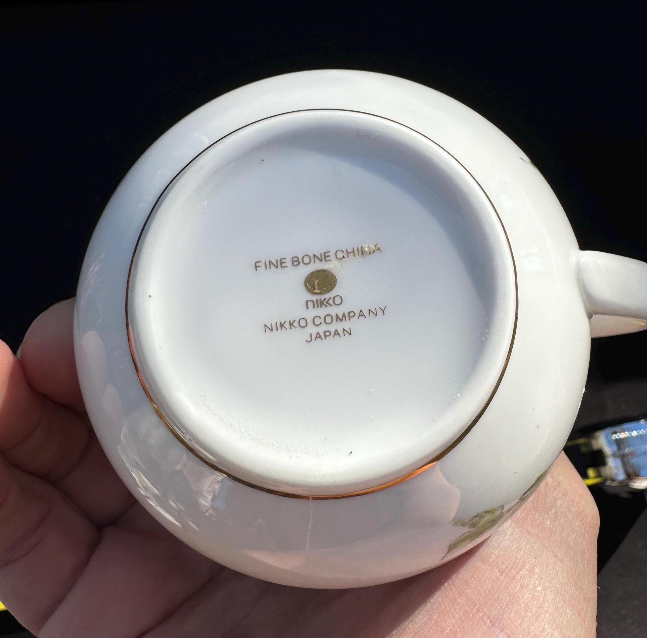 Nikko Floral Fruit Tea Set Fine Bone China Creamer Only Nikko 
