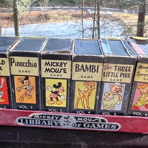 Mickey Mouse Library of Games - Etsy Mickey Mouse Library of Games - Etsy