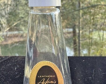 Vintage 1960s Lentheric Adam's Rib Cologne Bottle .5oz Apothecary Bottle -S86