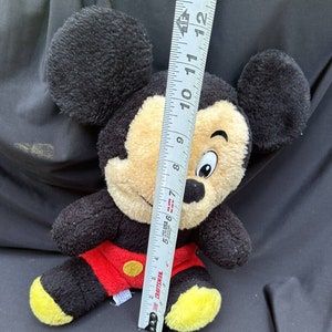 Peluche de Mickey Mouse de Disneyland Walt Disney World, años 50, recuerdo - S21 imagen 10