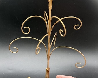 Lovely Gold Glitter Mini Ornament Christmas Tree With Star Topper