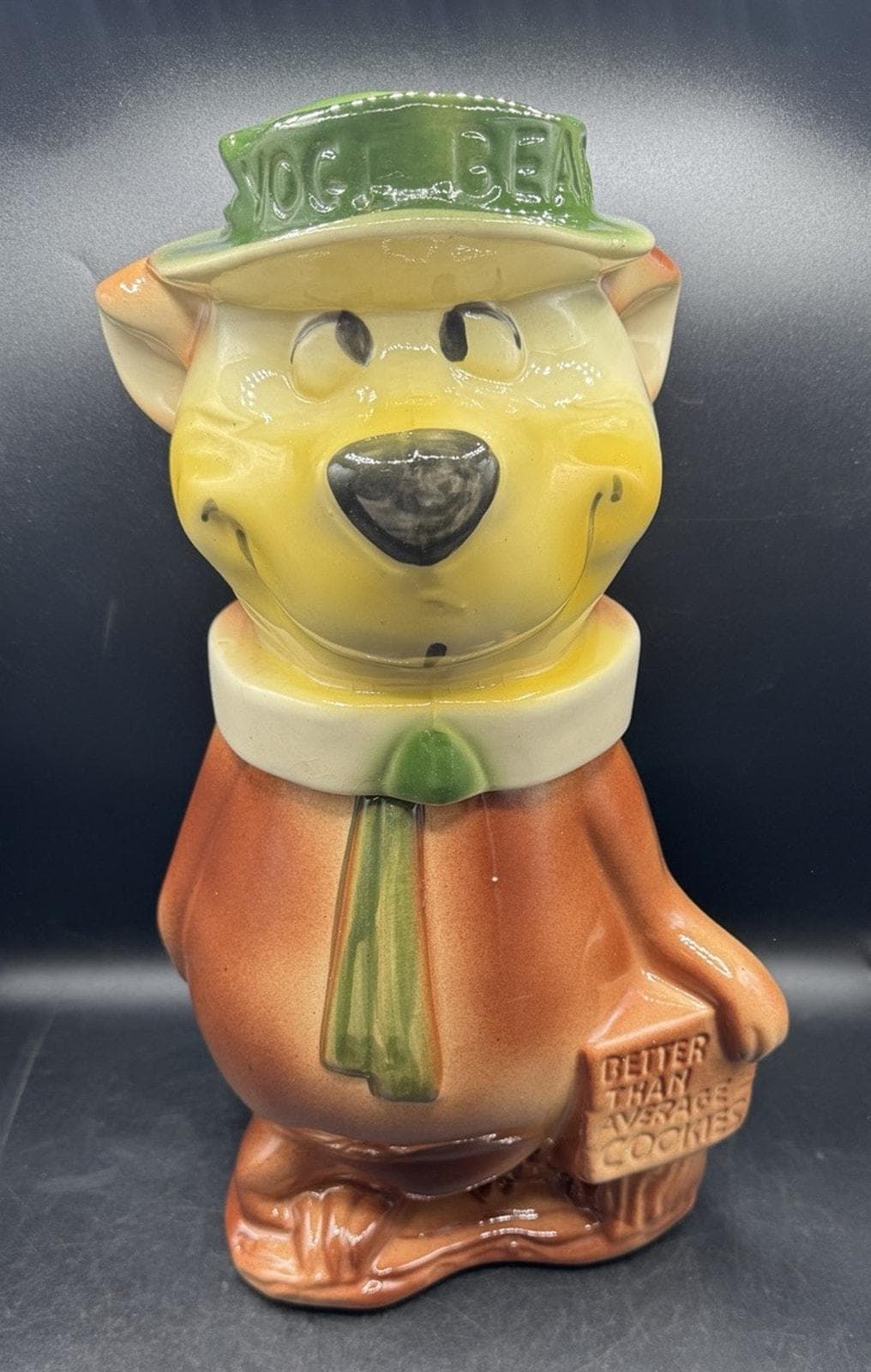 VTG Yogi Bear Cookie Jar 1961 Hanna Barbera Usa-heavy Ceramic-hard