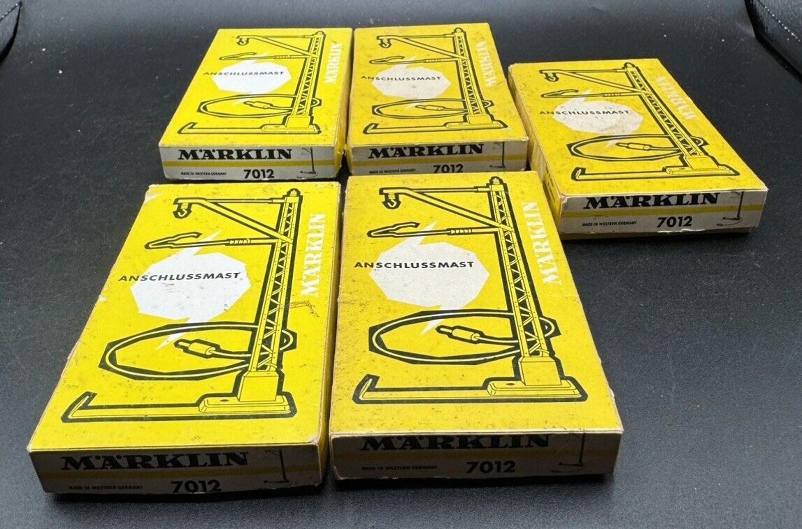 Buy 5 Marklin 7012 Catenary Signal Feeder Mast Mint in Box! Online  display picture 1
