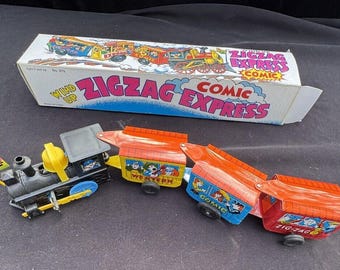 ビンテージ ゼンマイ巻き上げ式 ZIG-ZAG ウエスタン #970 コミック